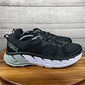 Hoka One One Gaviota 2 Black Wrought Iron Running Shoe. Like New. Size 13